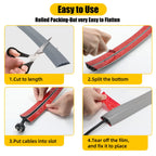 6.5FT Gray Floor Cable Cover
