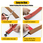 6.5FT Brown Floor Cable Cover
