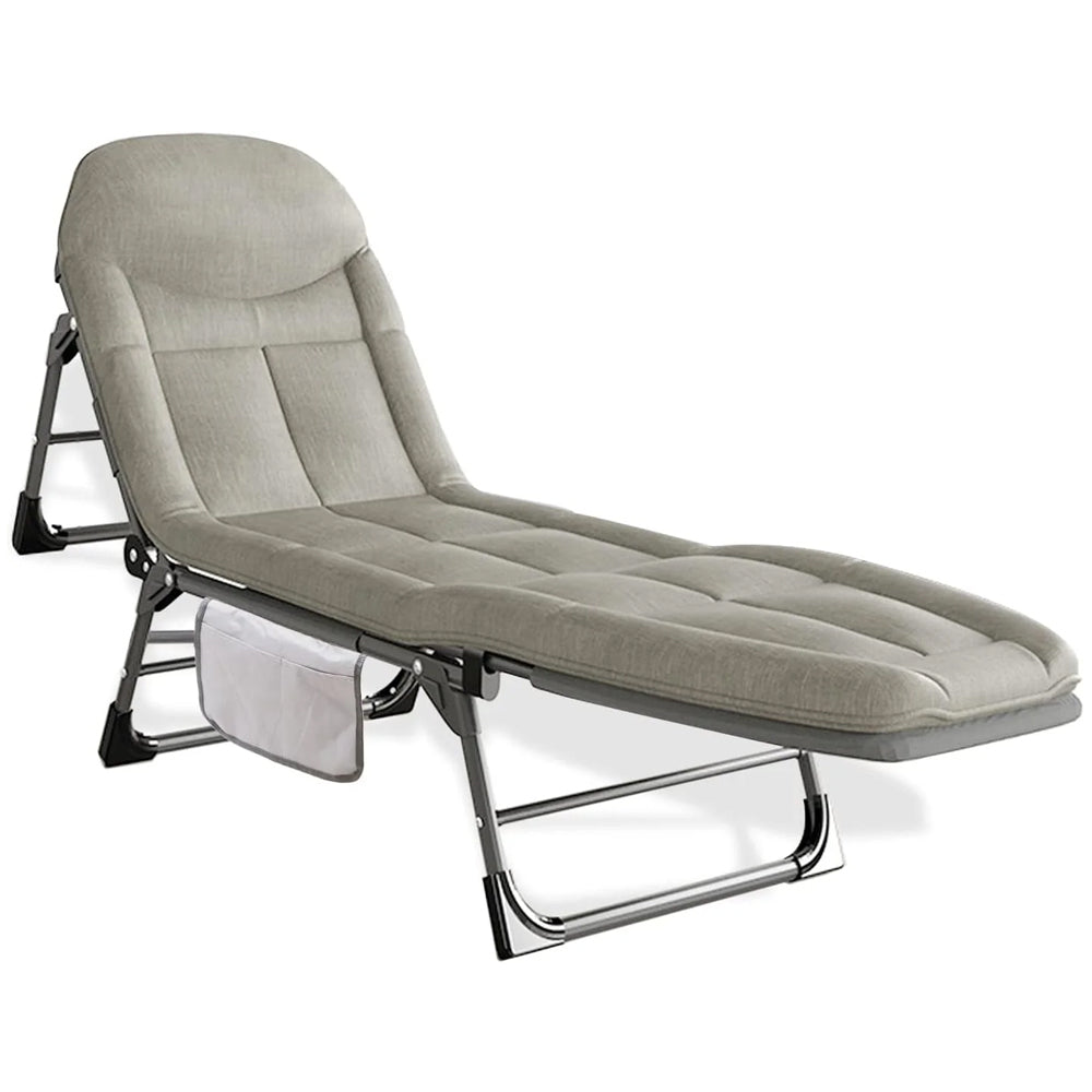 SHSYCER Camping Cots for Adults,   -  Sleeping Cot with Quiet Pillow, Folding Cots for Camping, Lightgrey