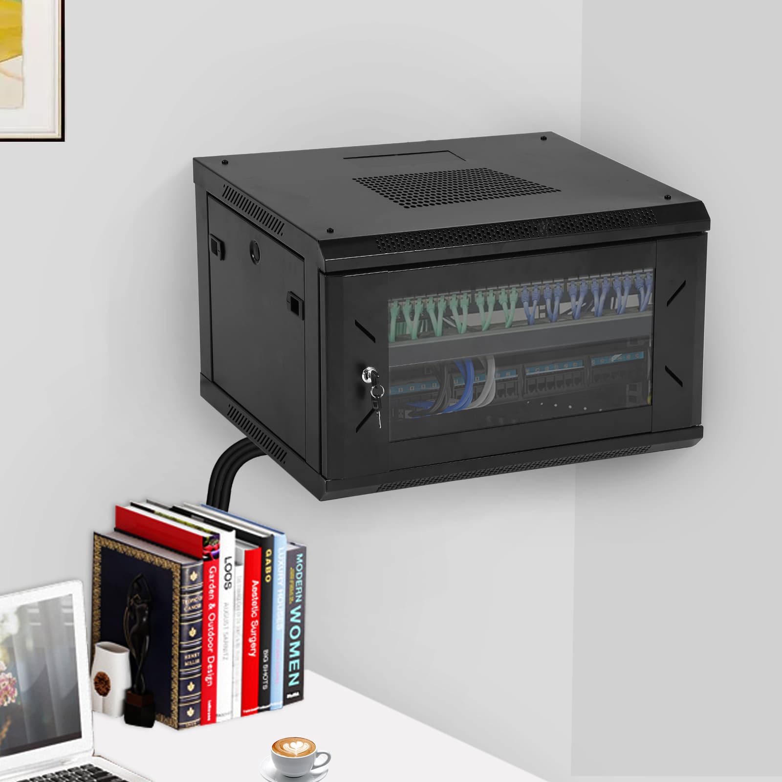 9U Wall Mount Network Cabinet