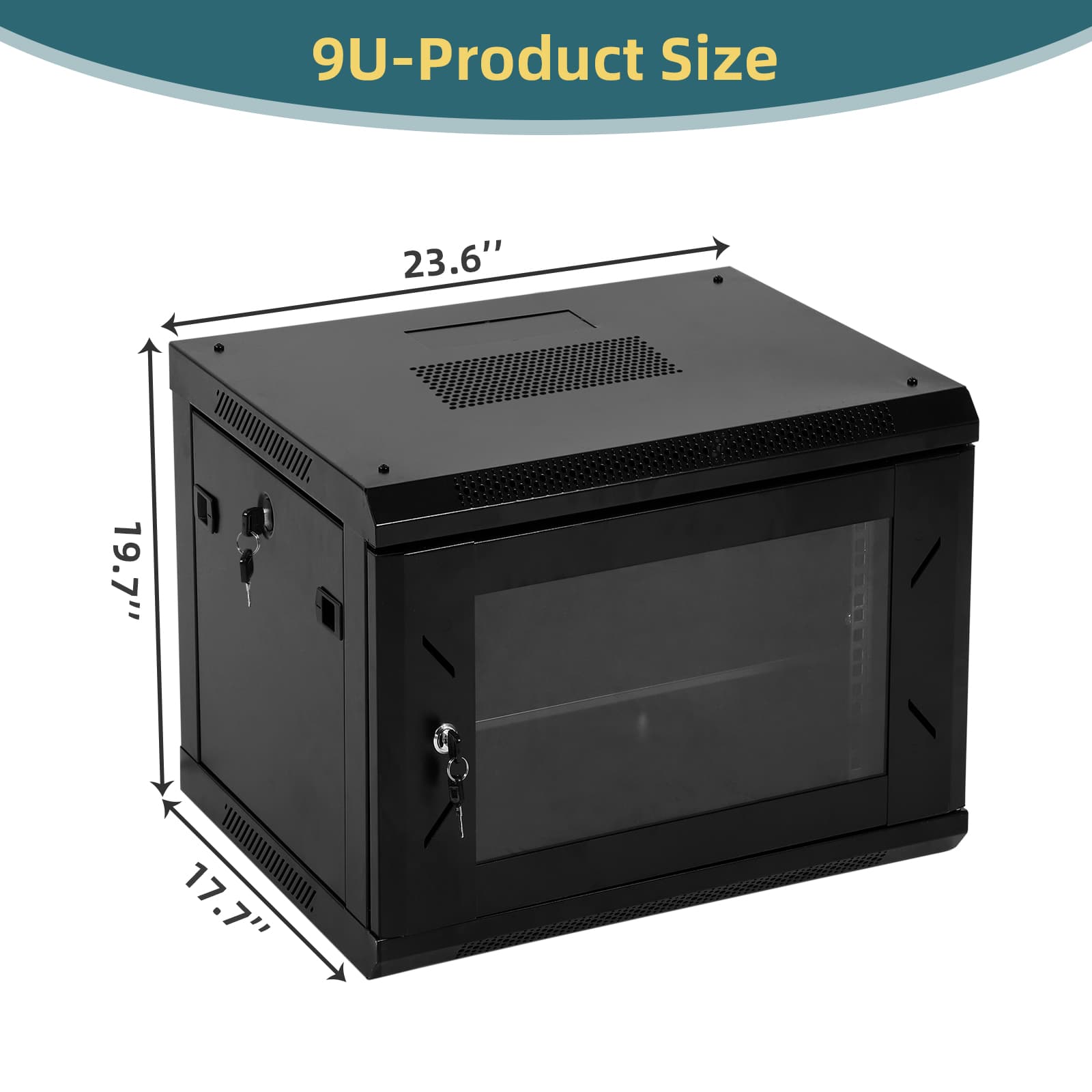 9U Wall Mount Network Cabinet