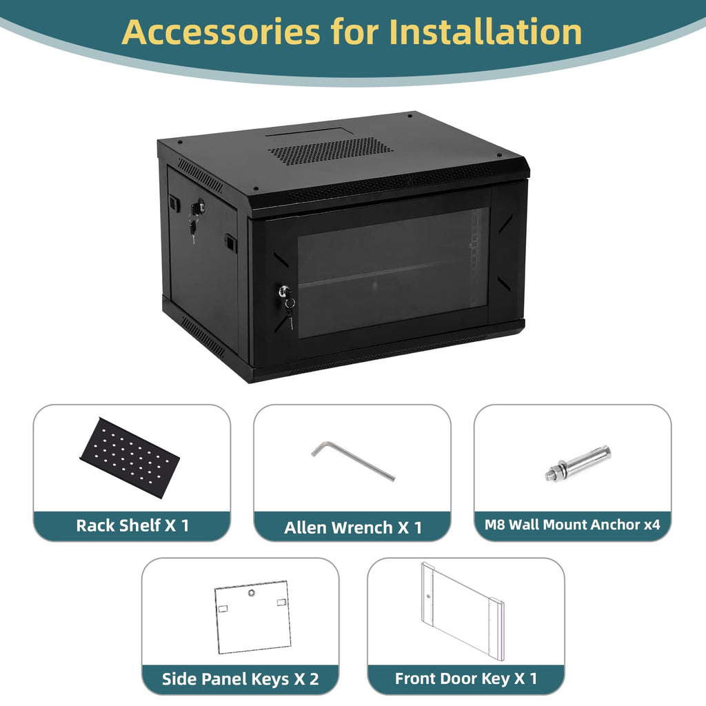 9U Wall Mount Network Cabinet