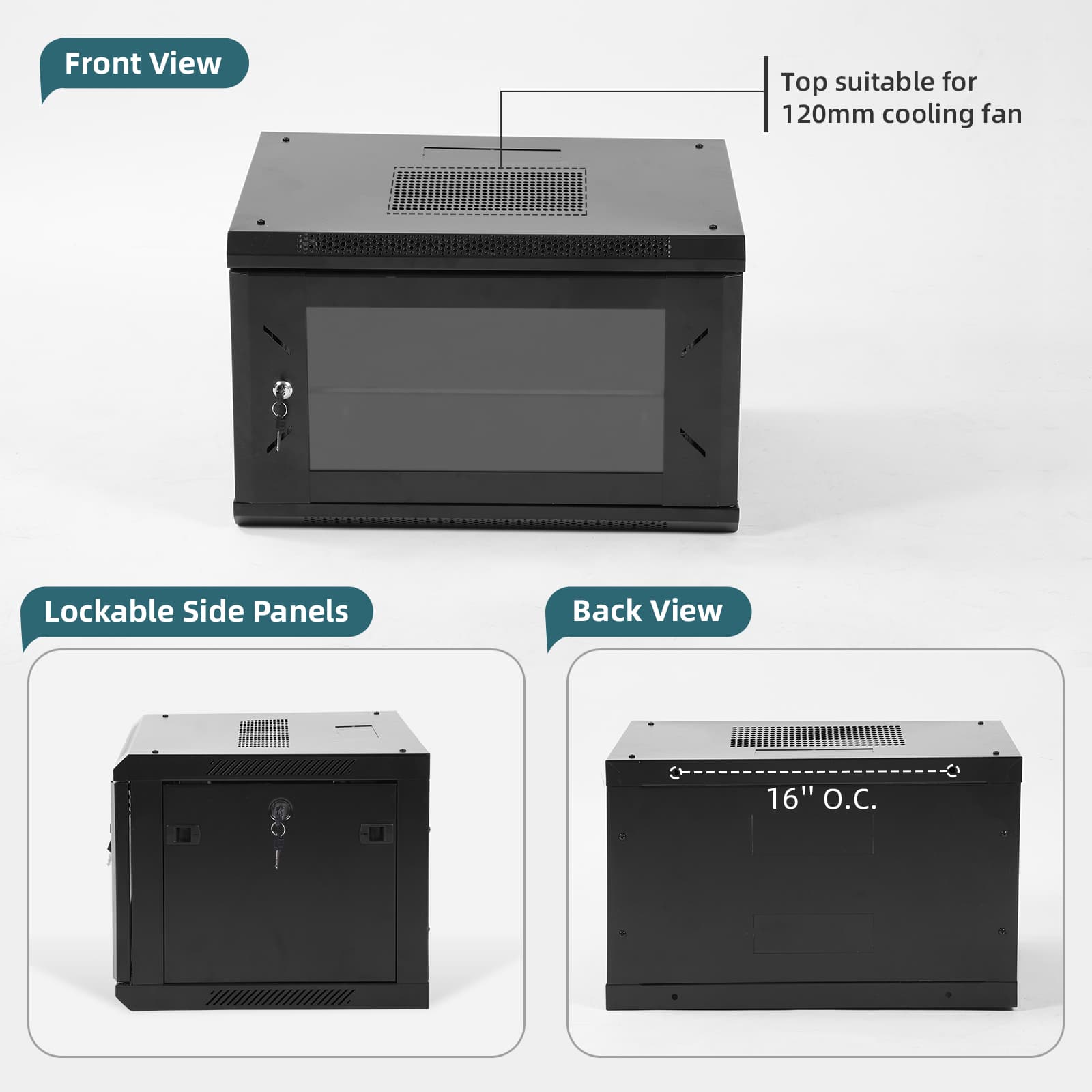 9U Wall Mount Network Cabinet