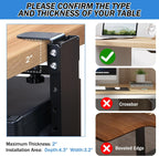 Adjustable Clamp-On PC Tower Mount