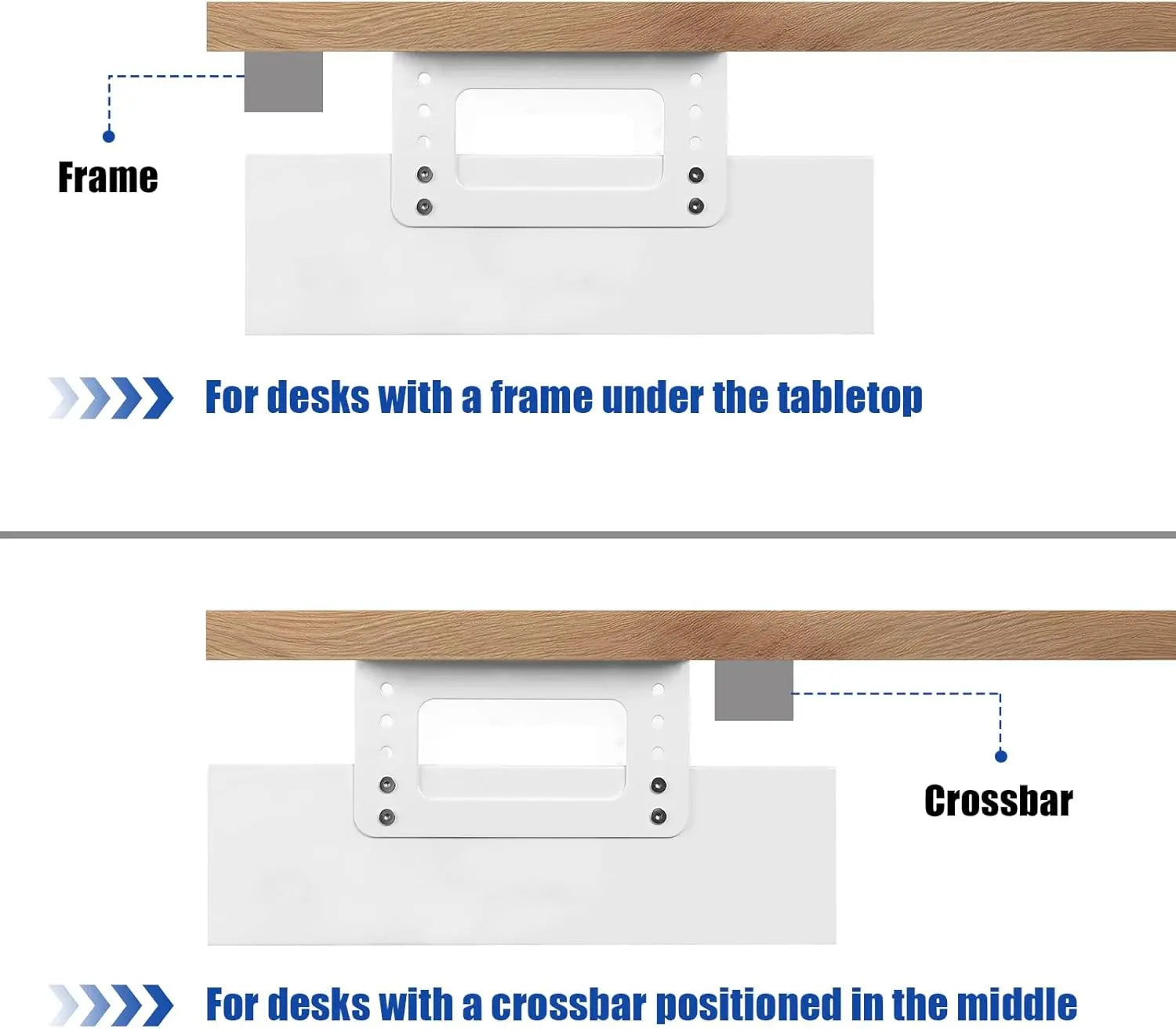 Adjustable Lockable Sliding Under Desk Drawer with Tall Brackets