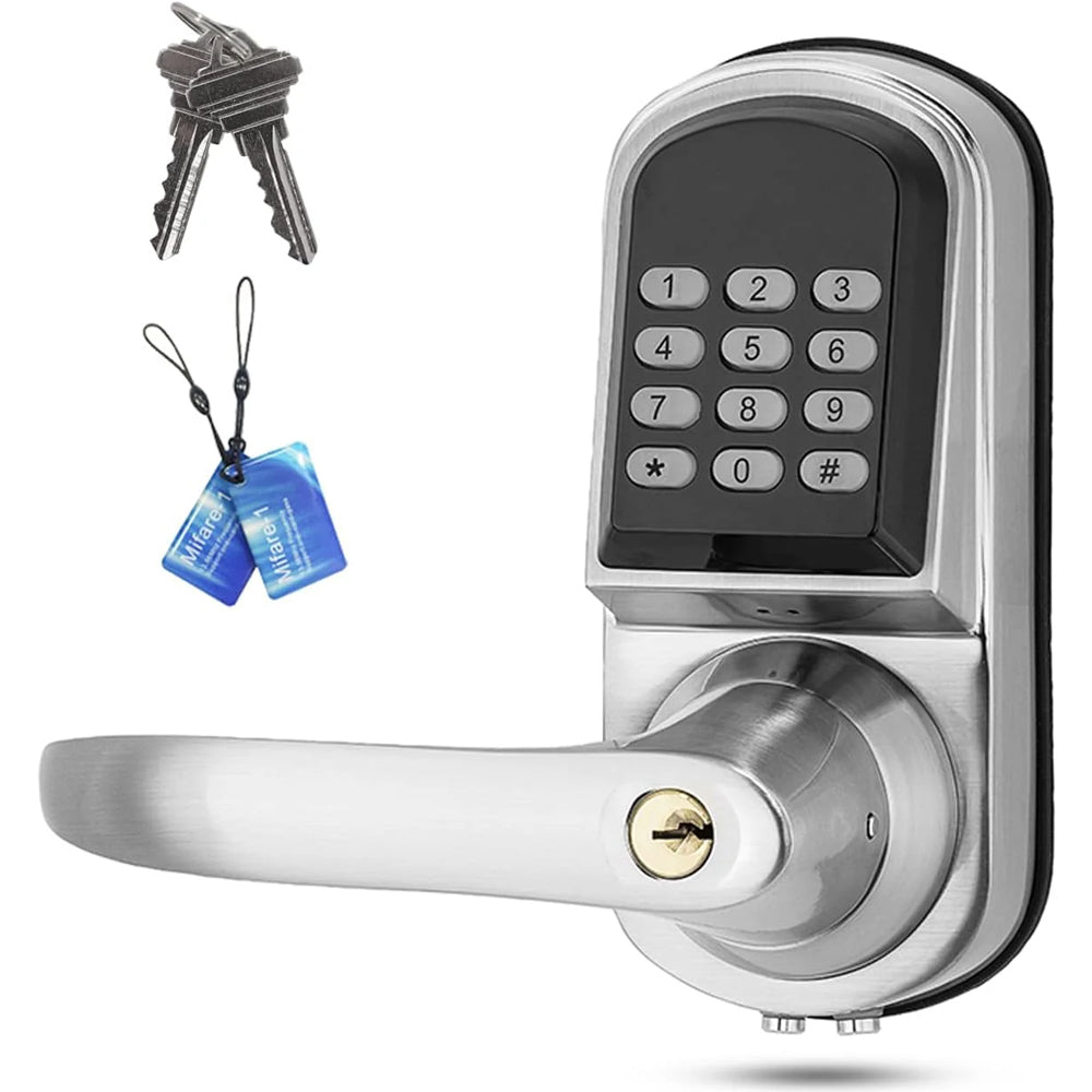 Auto-Lock Keypad Door Lock with Left Handle