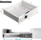 Biometric Locking Sliding Under Desk Drawer