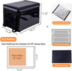 Commercial Insulated Bags For Food Delivery 16.5" x 11.4" x 11.8", Waterproof & Foldable Catering Bag Food Deliveries