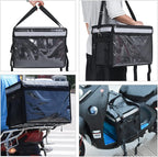 Commercial Insulated Bags For Food Delivery 16.5" x 11.4" x 11.8", Waterproof & Foldable Catering Bag Food Deliveries