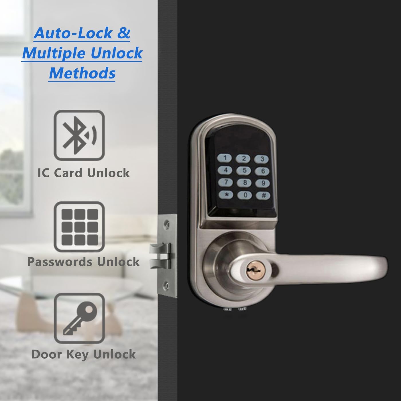 Electronic Keypad Door Lock with Handle