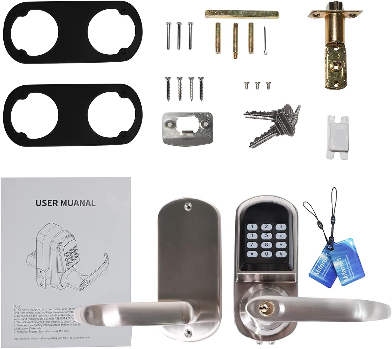 Electronic Keypad Door Lock with Handle