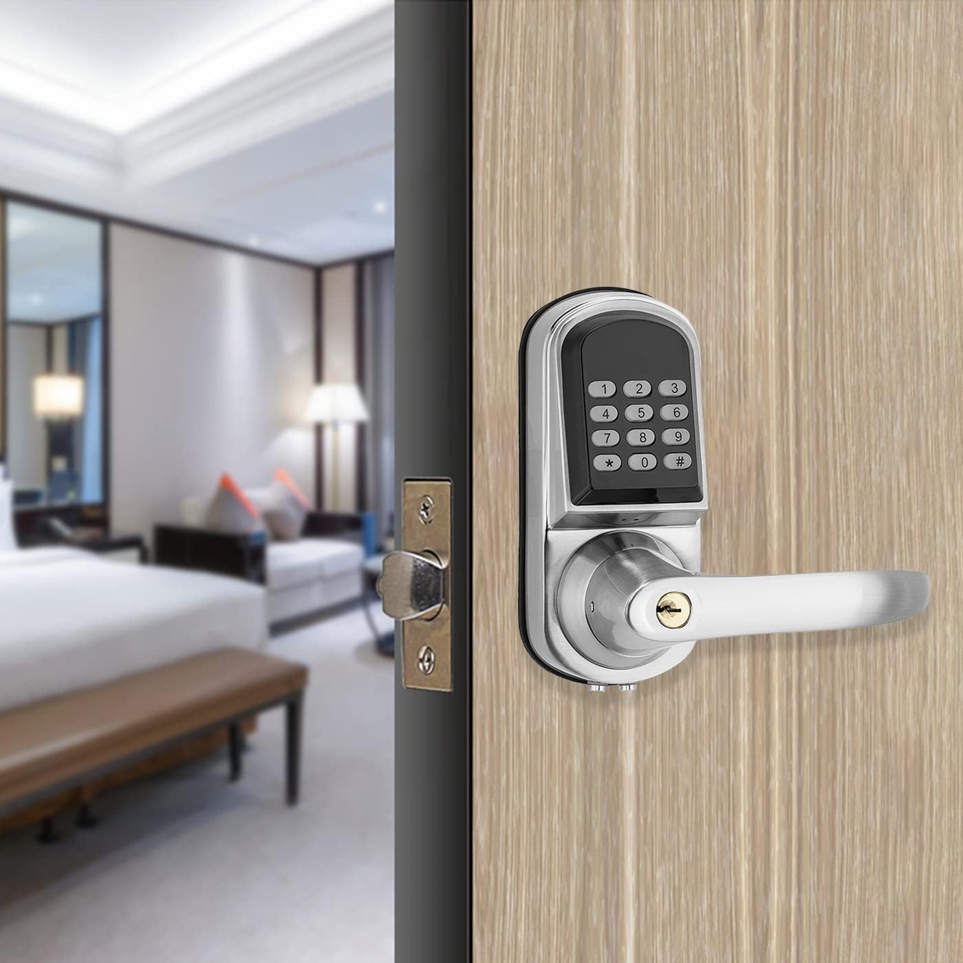 Electronic Keypad Door Lock with Handle