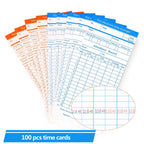 Employee Time Clock Cards- 100 Pcs. - Ciao Stilista #