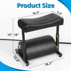 Ergonomic Extra-Wide Leather Adjustable Footrest