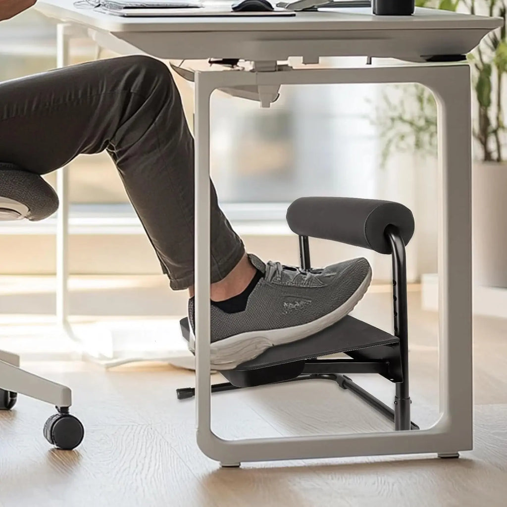 Ergonomic Under-Desk Adjustable Foot Rest with Relief Platform