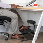 Ergonomic Under-Desk Adjustable Foot Rest with Relief Platform