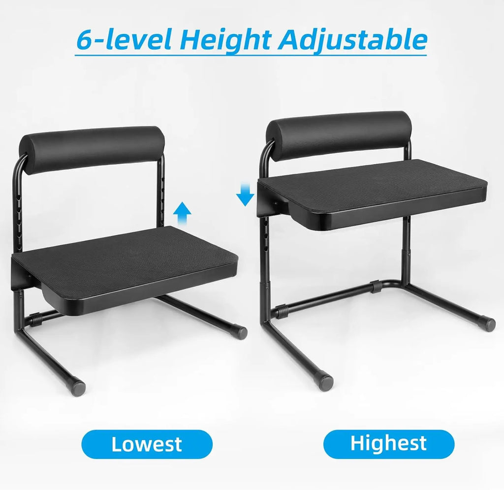 Ergonomic Under-Desk Adjustable Foot Rest with Relief Platform