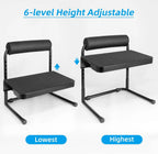 Ergonomic Under-Desk Adjustable Foot Rest with Relief Platform