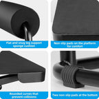 Ergonomic Under-Desk Adjustable Foot Rest with Relief Platform