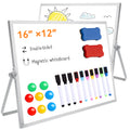 Large Dry Erase Magnetic Desktop Whiteboard-2 Pcs