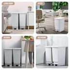 Large Trash Can With Lid and Foot Pedal