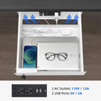 Multi-Function Under Desk Lockable Drawer with Charging Station