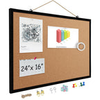 Solid Wood Cork Bulletin Board
