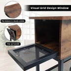 Side Table Living Room with USB Ports and Outlets