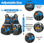 Tool Vest Electrician, Tool Vest for Men, Work Tool Vest