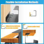 Under Desk Cable Management Tray-2 Pack