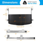 Under Desk Sliding Keyboard Tray
