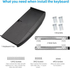 Under Desk Sliding Keyboard Tray