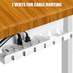 White Under Desk Cable Management-2 Pack