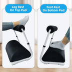 Adjustable Foot & Leg Rest with Detachable Cushion
