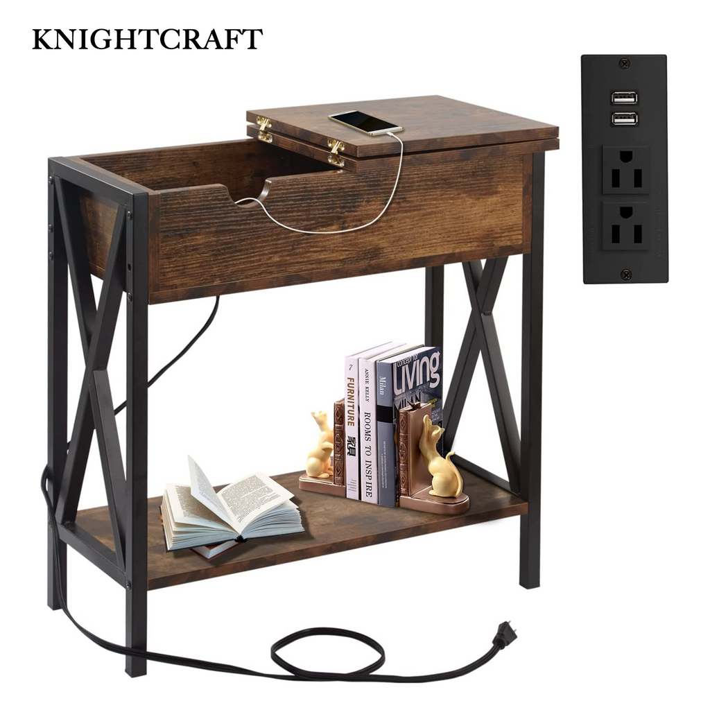 KNIGHTCRAFT  Side Table with Storage