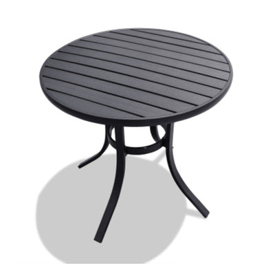 Outdoor Leisure Tables And Chairs Balcony Community Courtyard Balcony Tieyi Milk Tea Shop Antiseptic Wood Tables And Chairs Outdoor Plastic Wood Furniture