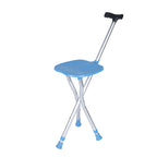 Cleye aluminum alloy folding crutch stool telescopic adjustable height multi-functional cane