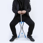 Cleye aluminum alloy folding crutch stool telescopic adjustable height multi-functional cane