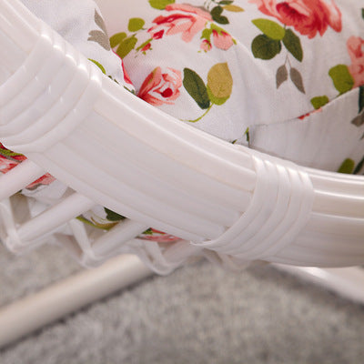 Outdoor Indoor Balcony Hanging Basket Imitation Rattan Single Person Leisure Hammock Water Drop Bird's Nest Rattan Chair Swing