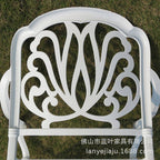 Leisure Outdoor Cast Aluminum Outdoor Combined Tables And Chairs Hotel Courtyard Balcony Cafe Iron Table And Chair Five Piece Combination