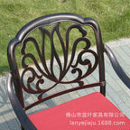 Leisure Outdoor Cast Aluminum Outdoor Combined Tables And Chairs Hotel Courtyard Balcony Cafe Iron Table And Chair Five Piece Combination