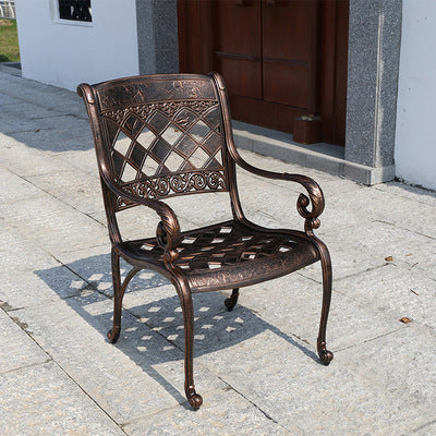 Outdoor Tables And Chairs Courtyard European Cast Aluminum 35 Piece Terrace Combination Outdoor Garden Iron Furniture Balcony Leisure