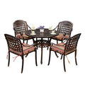 Outdoor Leisure Cast Aluminum Tables And Chairs Combination Garden Hotel Metal Furniture Balcony Courtyard Outdoor Open-air Chairs