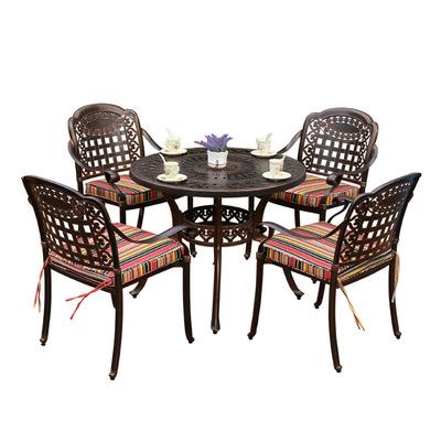 Outdoor Leisure Cast Aluminum Tables And Chairs Combination Garden Hotel Metal Furniture Balcony Courtyard Outdoor Open-air Chairs