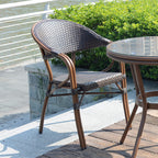 Outdoor Coffee Shop Tables And Chairs Outdoor Commercial Street Places Leisure Rattan Tables And Chairs Balcony Tables And Chairs Three Piece Set Of Outdoor Rattan Chairs