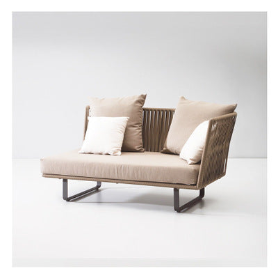Rattan Thinking Nordic Outdoor Furniture Pure Manual Rattan Courtyard Furniture Balcony Outdoor Milk Tea Shop Rattan Sofa