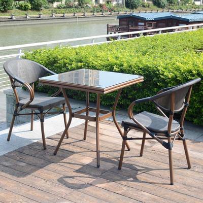 Outdoor Coffee Shop Tables And Chairs Outdoor Commercial Street Places Leisure Rattan Tables And Chairs Balcony Tables And Chairs Three Piece Set Of Outdoor Rattan Chairs