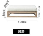 Outdoor Nordic Sofa Hotel Terrace Living Room Leisure Aluminum Alloy Soft Wood Grain Sofa Tea Table Combination