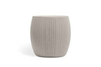 Outdoor Leisure Furniture European Injection Molded PP Plastic Balcony Terrace Storage Bucket Tea Table Storage Box Footstool