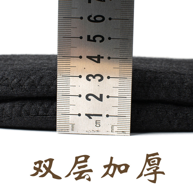 Warm knee protection thickened elderly double-layer thickened knitting knee protection plush